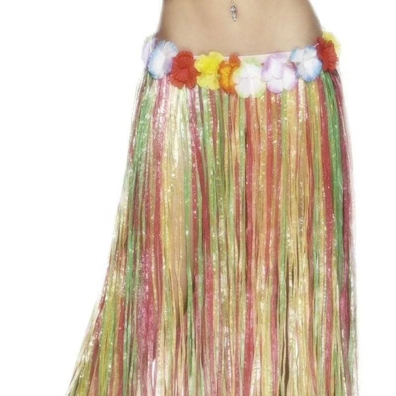 Hawaiian Hula Adult Skirt 80cm with Flowers lace skirt romantic