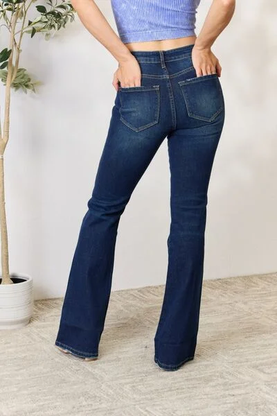 Kancan Full Size Slim Bootcut Ladies Jeans Comfortable Ankle Jeans