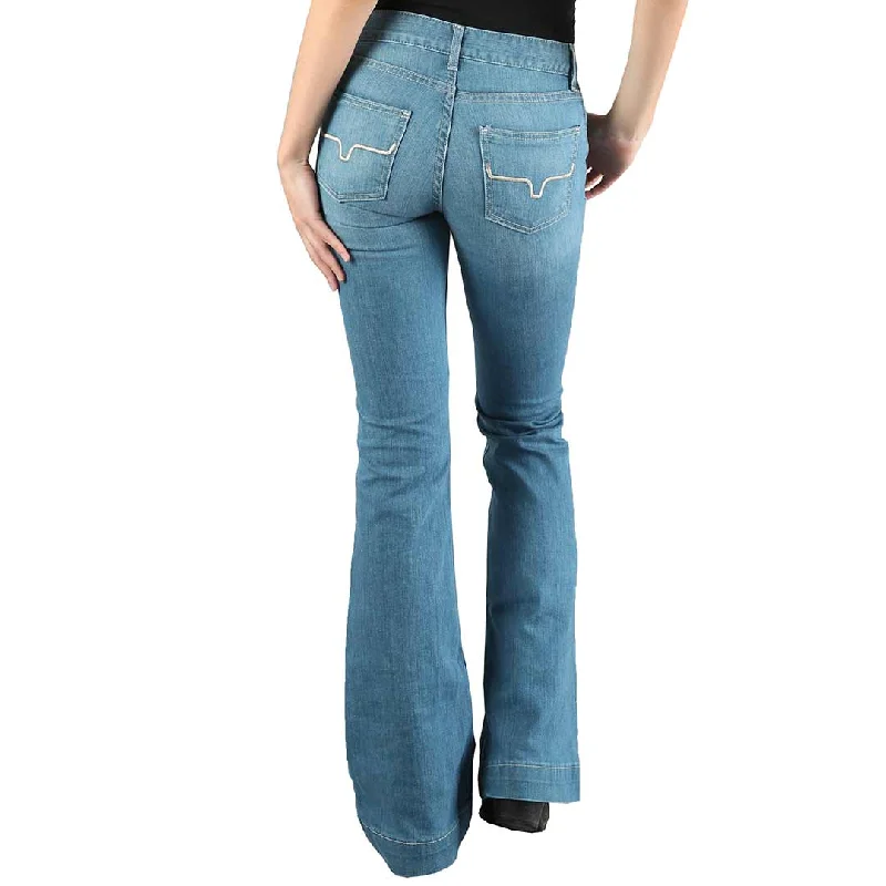 Kimes Ranch Women's Lola Soho Flare Trouser Jeans Fashionable Straight Fit Denim