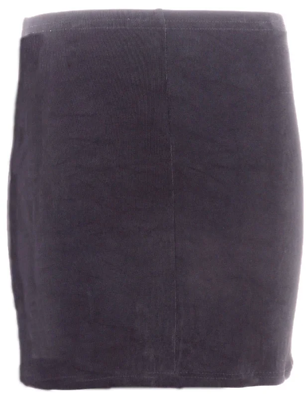 Label Brooke Lycra Mini Skirt velvet skirt luxurious