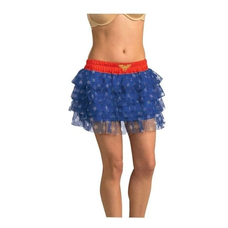 Secret Wishes DC Comics Justice League Superhero Style Adult Skirt With Sequins Wonder Woman velvet skirt luxurious