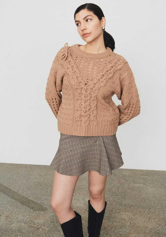 Y.A.S Chikka Check Mini Skirt, Chanterelle velvet skirt plush