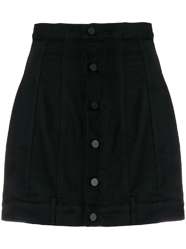 seamed fitted denim skirt corduroy skirt cozy