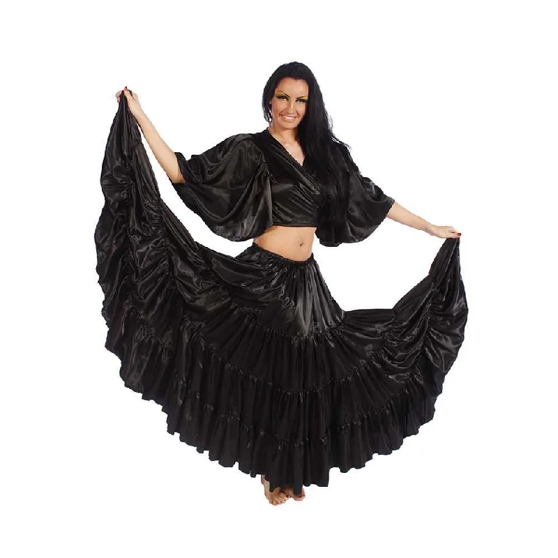 Belly Dance 17 Yard Satin Skirt | THE GODDESS The Goddess velvet skirt plush