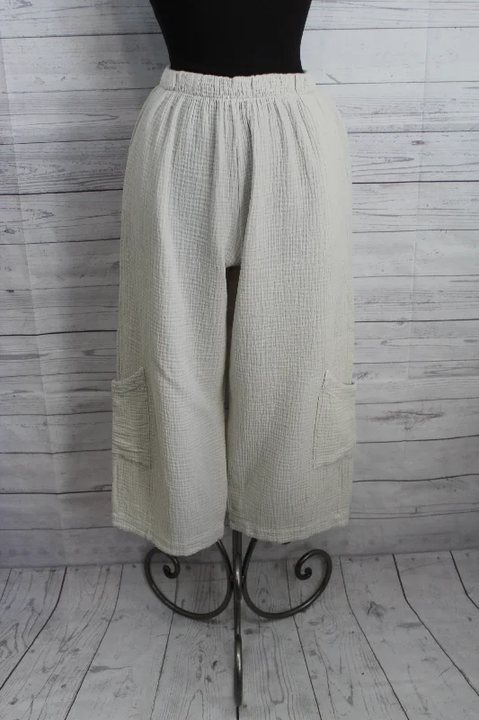 Bryn Walker Cotton Gauze - Casbah Pant - Final Sale Item Trendy Velvet Pants