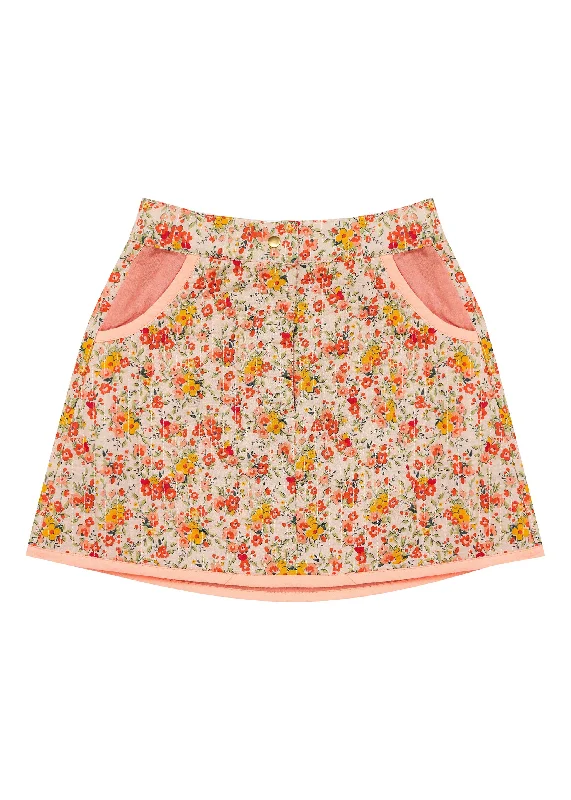 Robin Skirt - Winter Garden linen skirt breathable