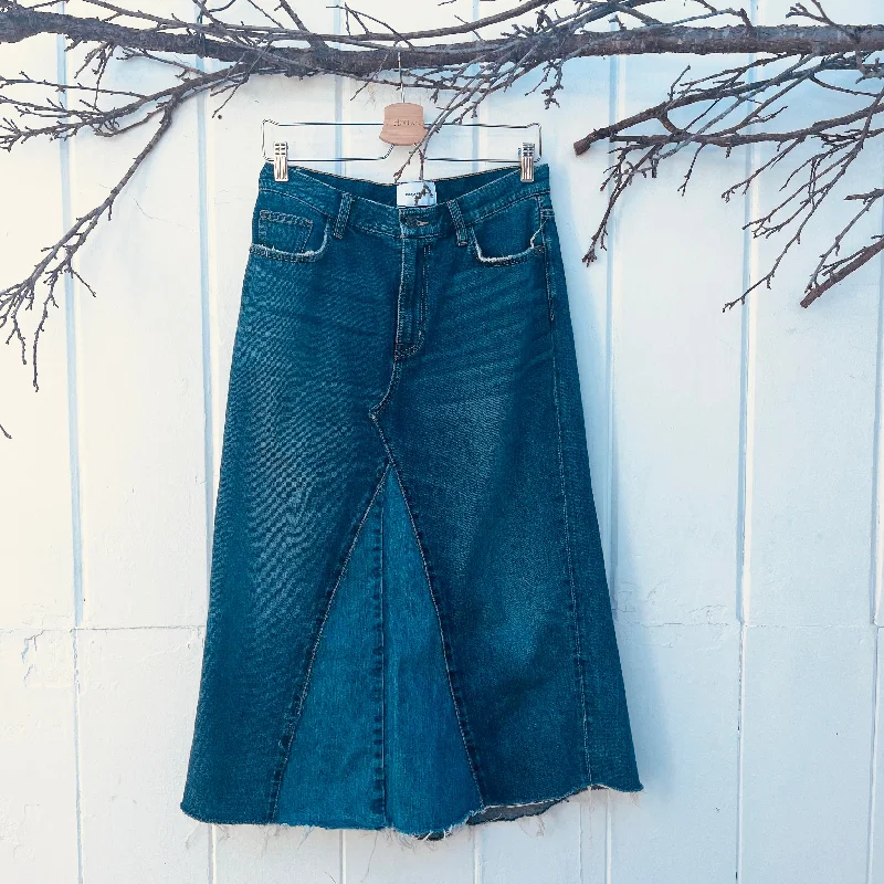 VH-DS34 Denim Skirt  4/6 linen skirt relaxed