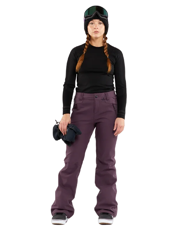 Volcom Species Stretch Pant - Blackberry Wide-Legged Palazzos