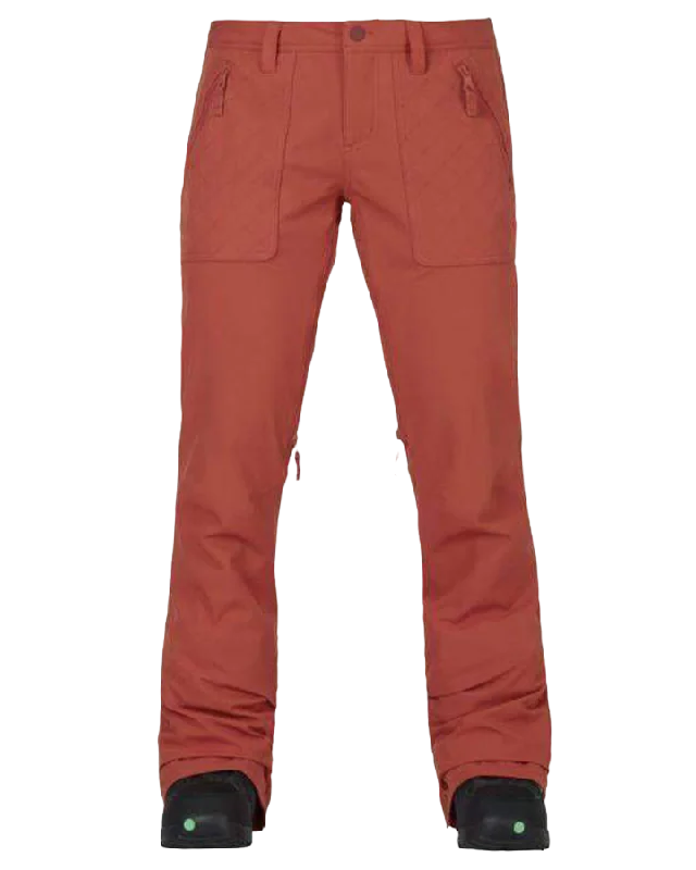 Womens Burton Vida Pant - Persimmon (S) Casual Skinny Fit Pants