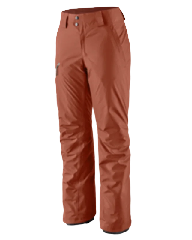 Patagonia Women's Insulated Powder Town Pants - Reg - Burl Red Formal Linen Trousers