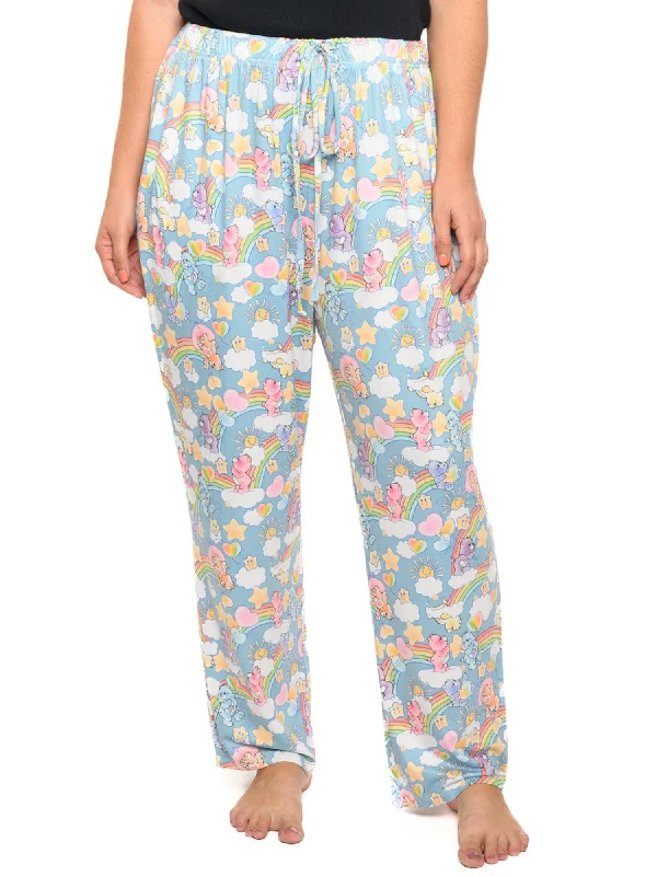 Womens Care Bears Pajama Pants Loungewear Blue Cheer Bear Bedtime Bear Share Bear Fashionable Jogger Pants